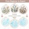 Embroidery Kit for Beginners Set of 3, Flower Pattern Embroidery Kits for Starter or Adults Hand DIY Practice Kit, Step by Step Instructions and Video Tutorial